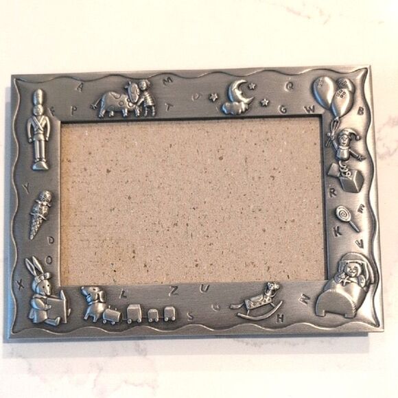 Malden Silver ABC Animal Toy Accent Child Picture Frame Baby Photo Nursery - Picture 1 of 10